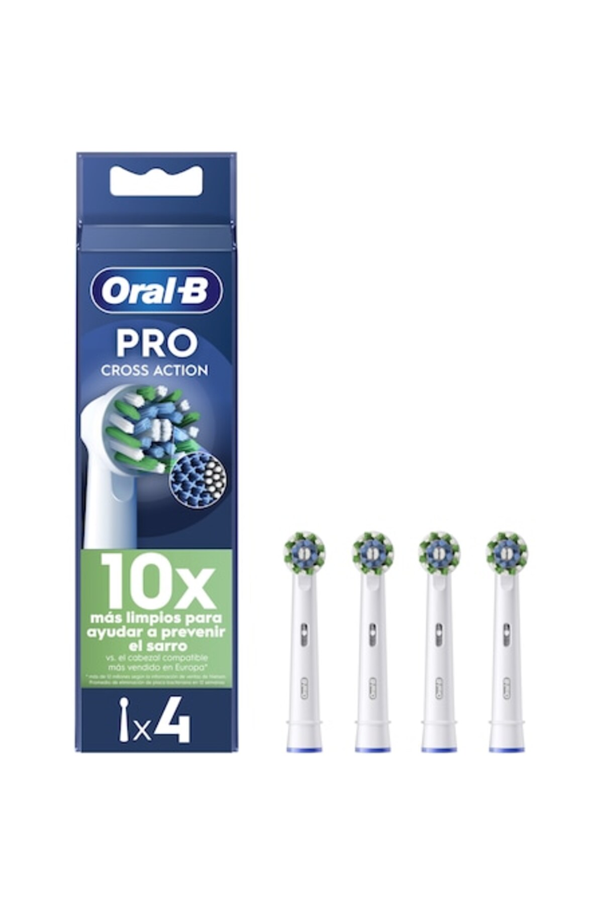 Oral-B Резервни пълнители за електрическа четка за зъби Pro Cross Action, 4 броя