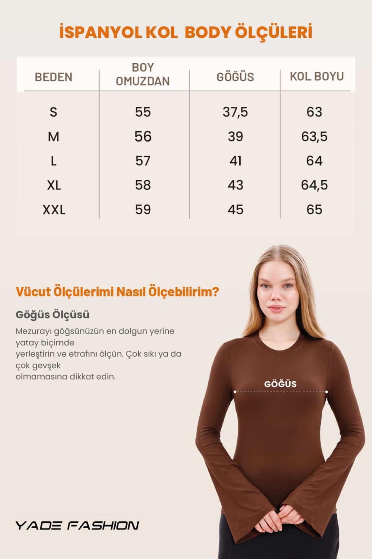 Yade Fashion  Kadın İspanyol Kol Body 3’lü Set – Siyah Kahverengi Ekru - Görsel 5