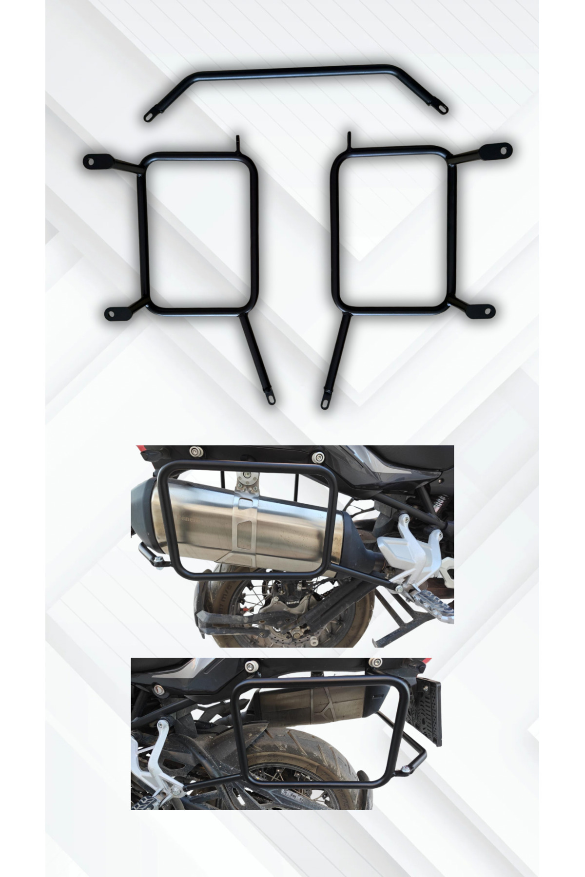 SHOPONLY Benelli TRK 502x yan çanta demiri 17 mm boru - Fiyatı