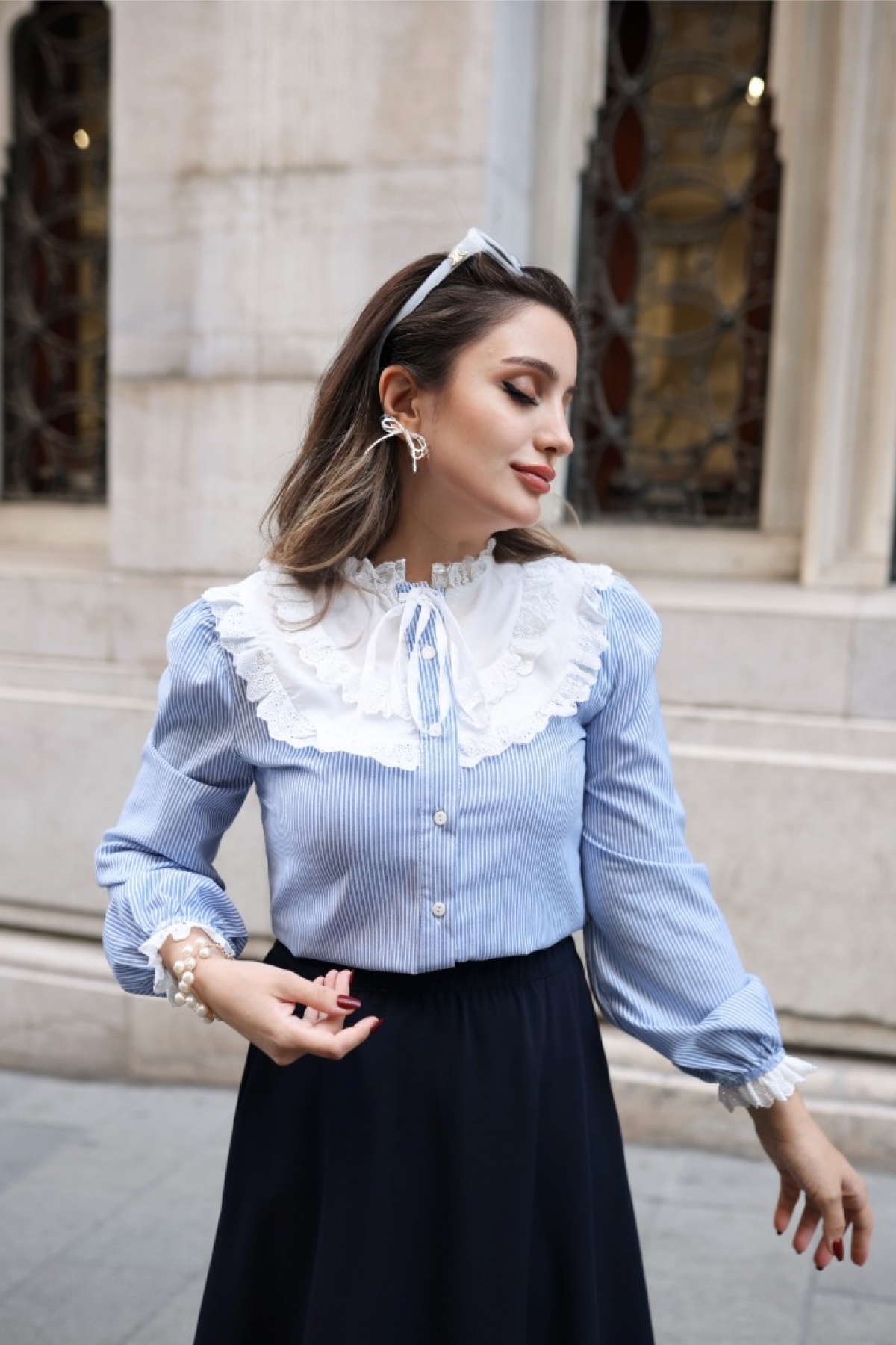 Poliyance  Poll Michel Açık Mavi Gömlek - Görsel 4