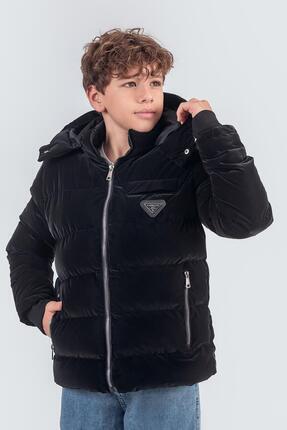Zaziko Kids Nova Kumaş Kapüşonlu Erkek Çocuk Kışlık Mont KM2509