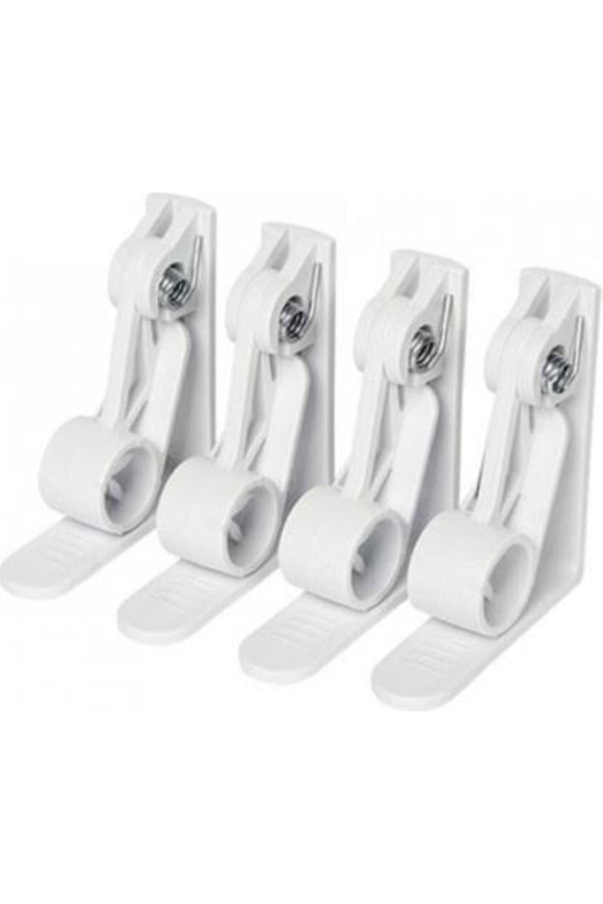 4-Piece Plastic Tablecloth Holder, Spring Latch, Anti-Slip