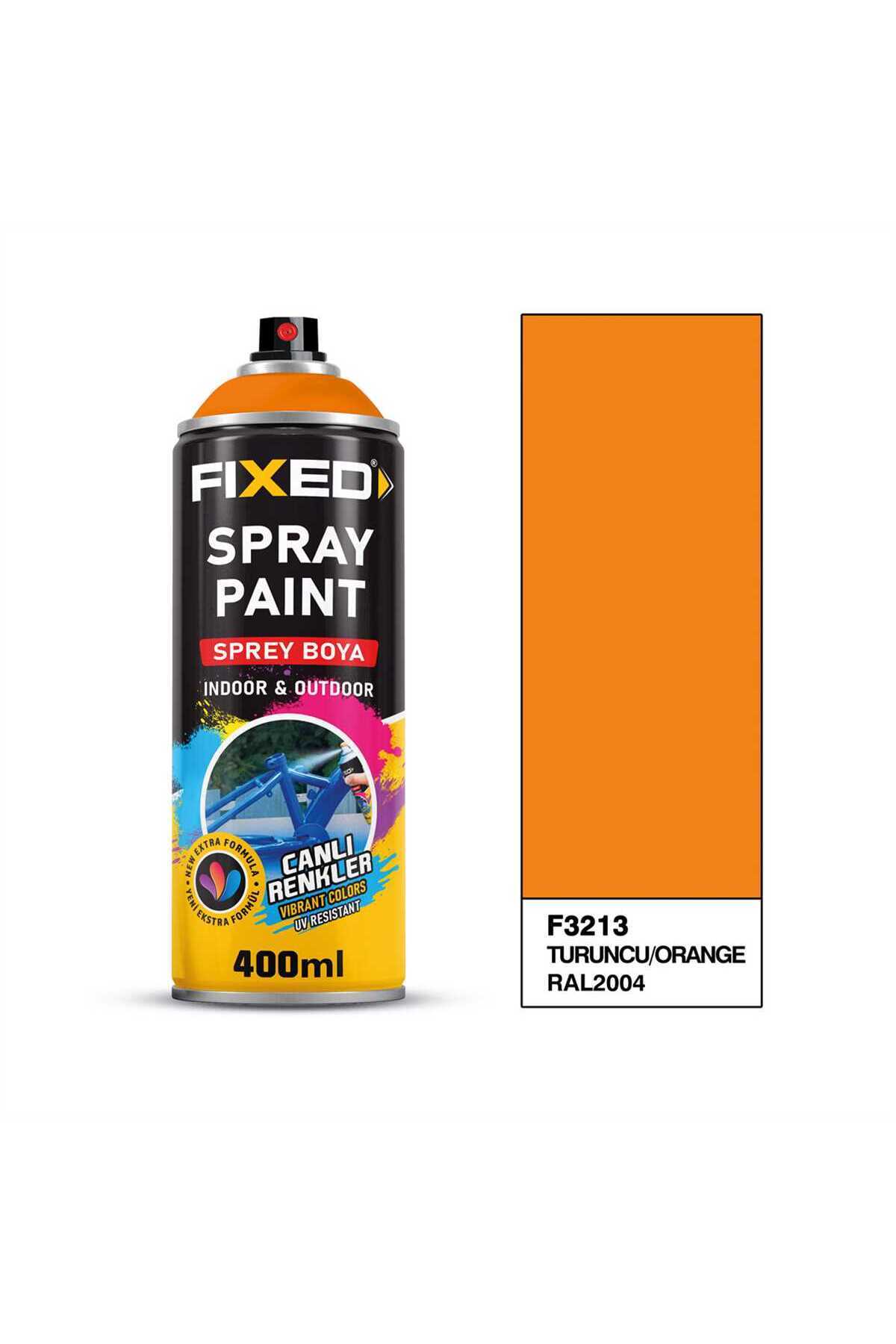 Genel Markalar Akrilik Sprey Boya 400 Ml. 320 Gr. Turuncu (RAL2004)