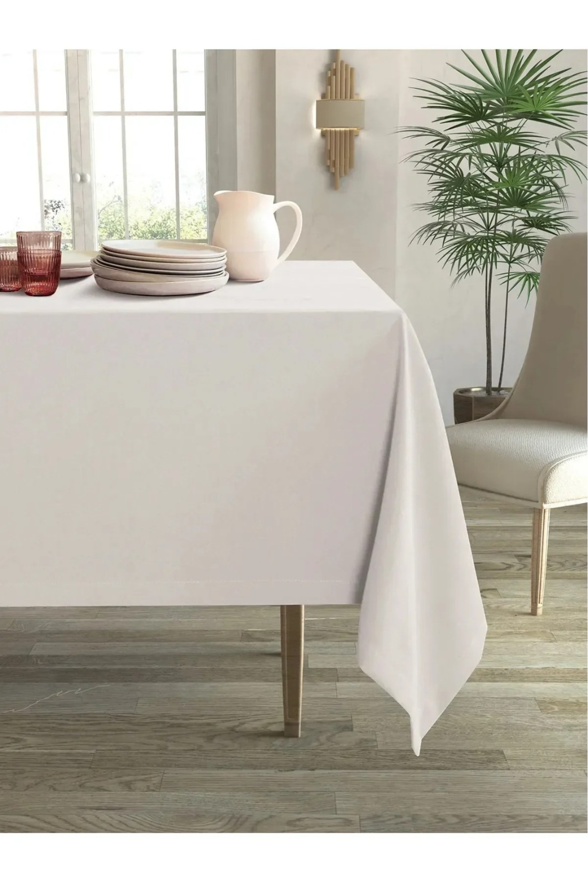 DEVRİM OLİVYA TEKSTİL VELVET TEXTURED STAIN-PROOF TABLE ORTUS
