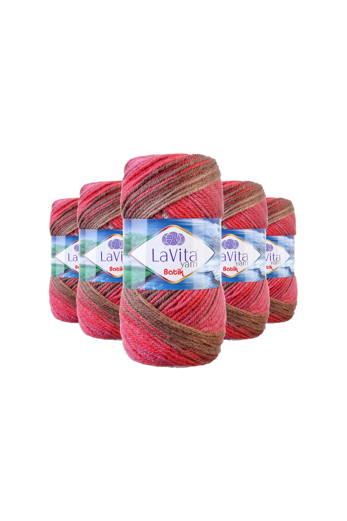 Batik Hand Knitting Yarn 100% Acrylic 500gr 5 PIECES (DG02 CHAMOMILE)