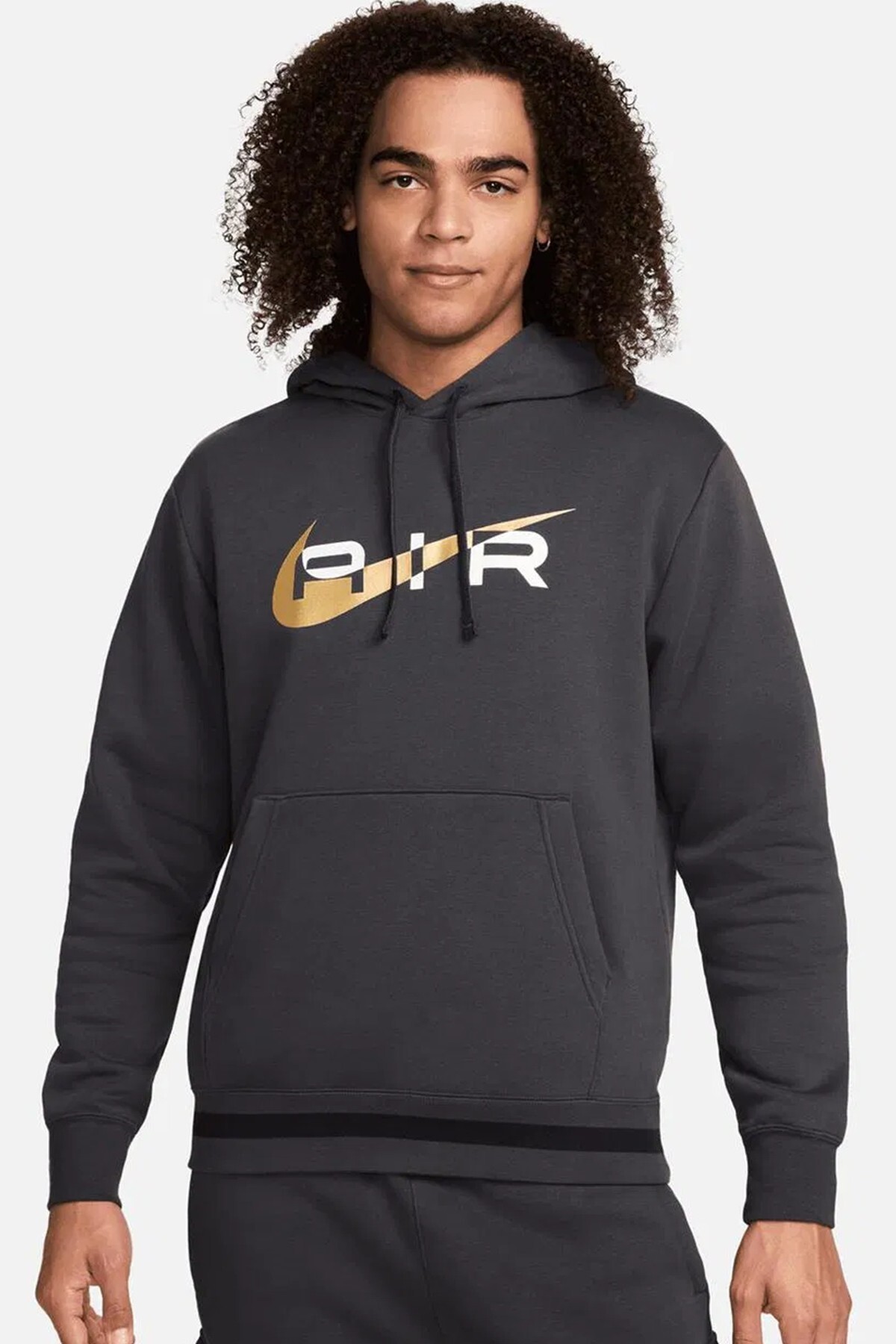 سویشرت کلاه دار مردانه Air Fleece Hoodie از جنس آنتراسیت، مناسب برای آقایان و بانوان نایکی سویشرت اسپرت Nike