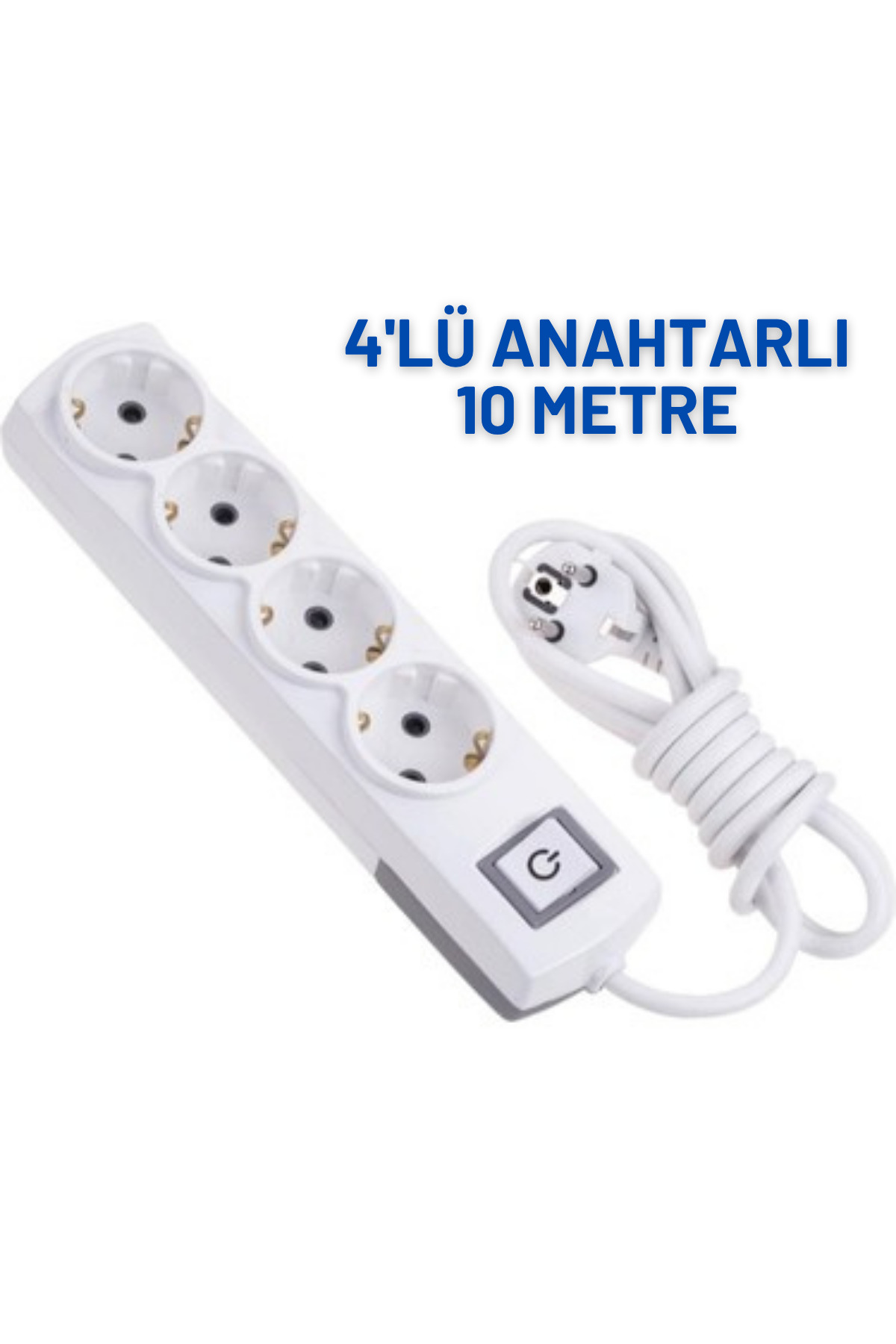 10 METER EXTENSION CABLE WITH 4 SWITCHES GROUNDED 3X1,5 TTR CCA