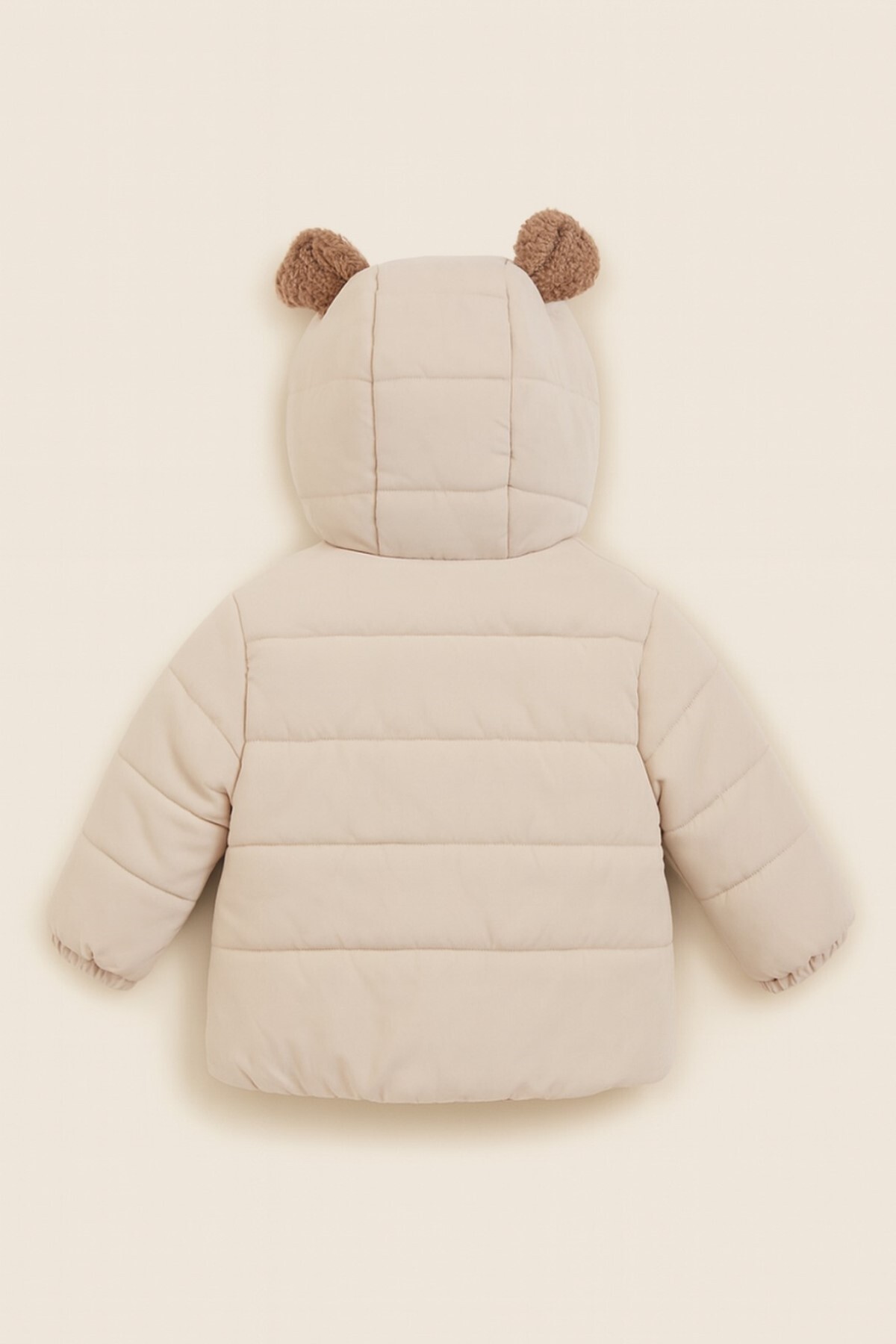 DeKuBaby Yeni Sezon Peluş Cep Detaylı Fermuarlı İçi Kürklü Kapüşonlu Kışlık Bebek/Çocuk Mont-Kaban fotoğrafı 3 (önizleme)