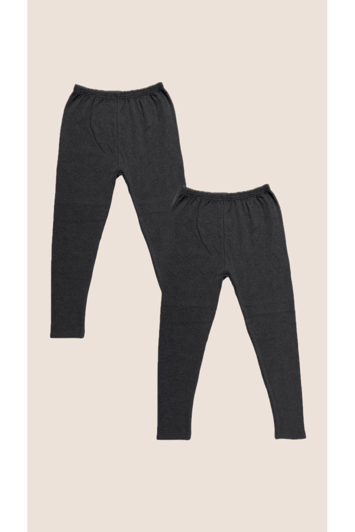 RDK Giyim 2'li Gri İçlik Kışlık Şardonlu Tayt