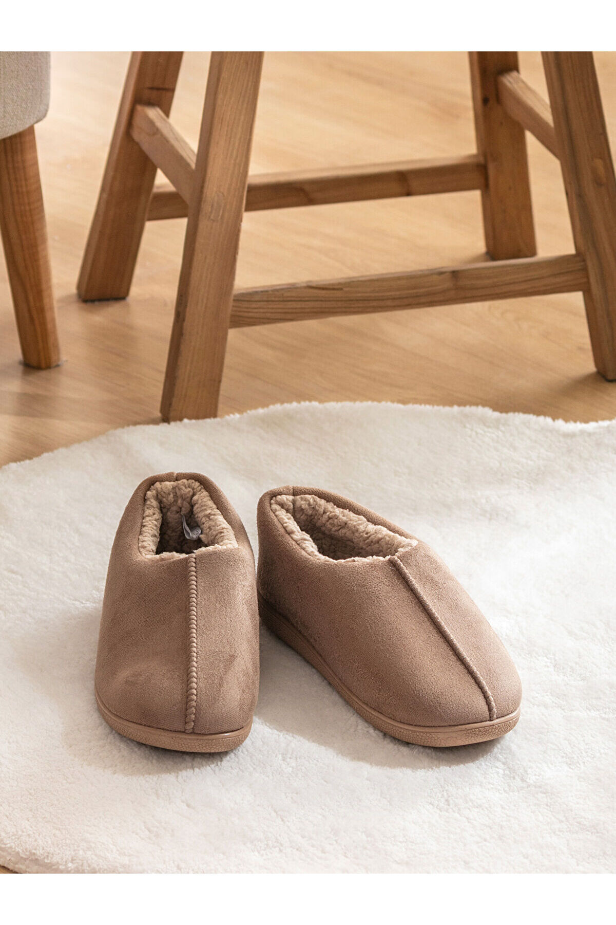 LC Waikiki LCW STEPS Kahverengi Içi Kürklü Erkek Ev Botu Panduf