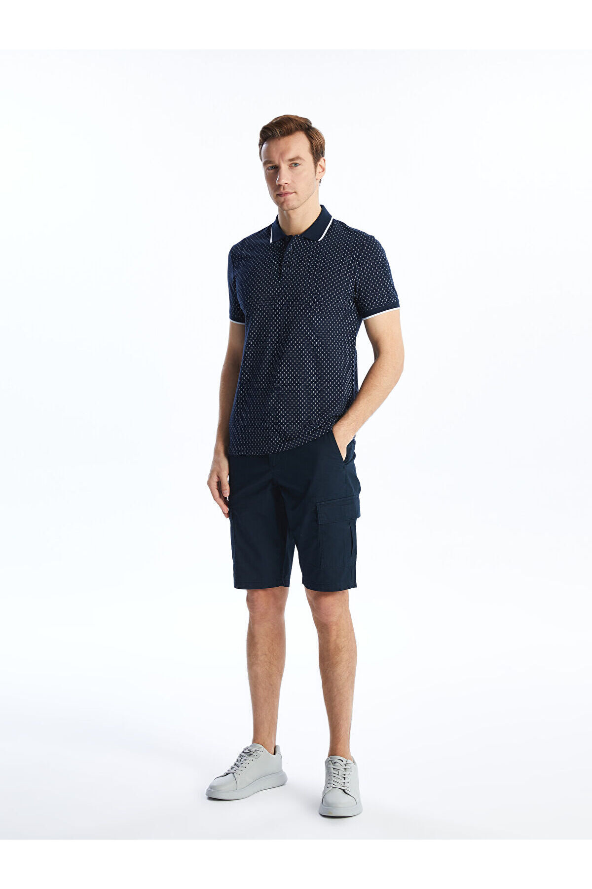 ال سی وایکیکی شلوارک برمودای مردانه گاباردین مدل Classic Relaxed Fit LCWAIKIKI
