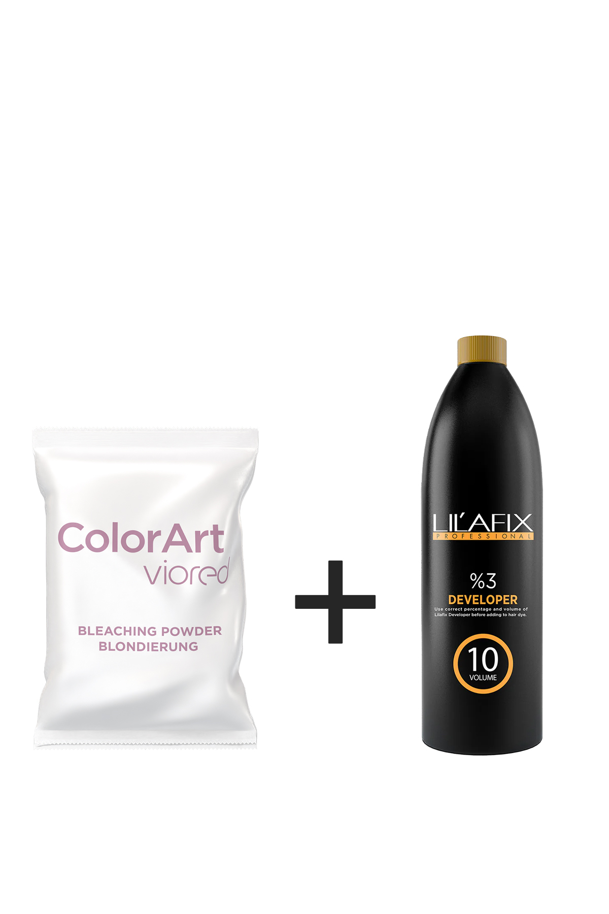 2'li Paket Color Art Oryal Beyaz 500 gr - Lilafix Oksidan 1000 ml 10V — vioredbeyaz+lilafix10v