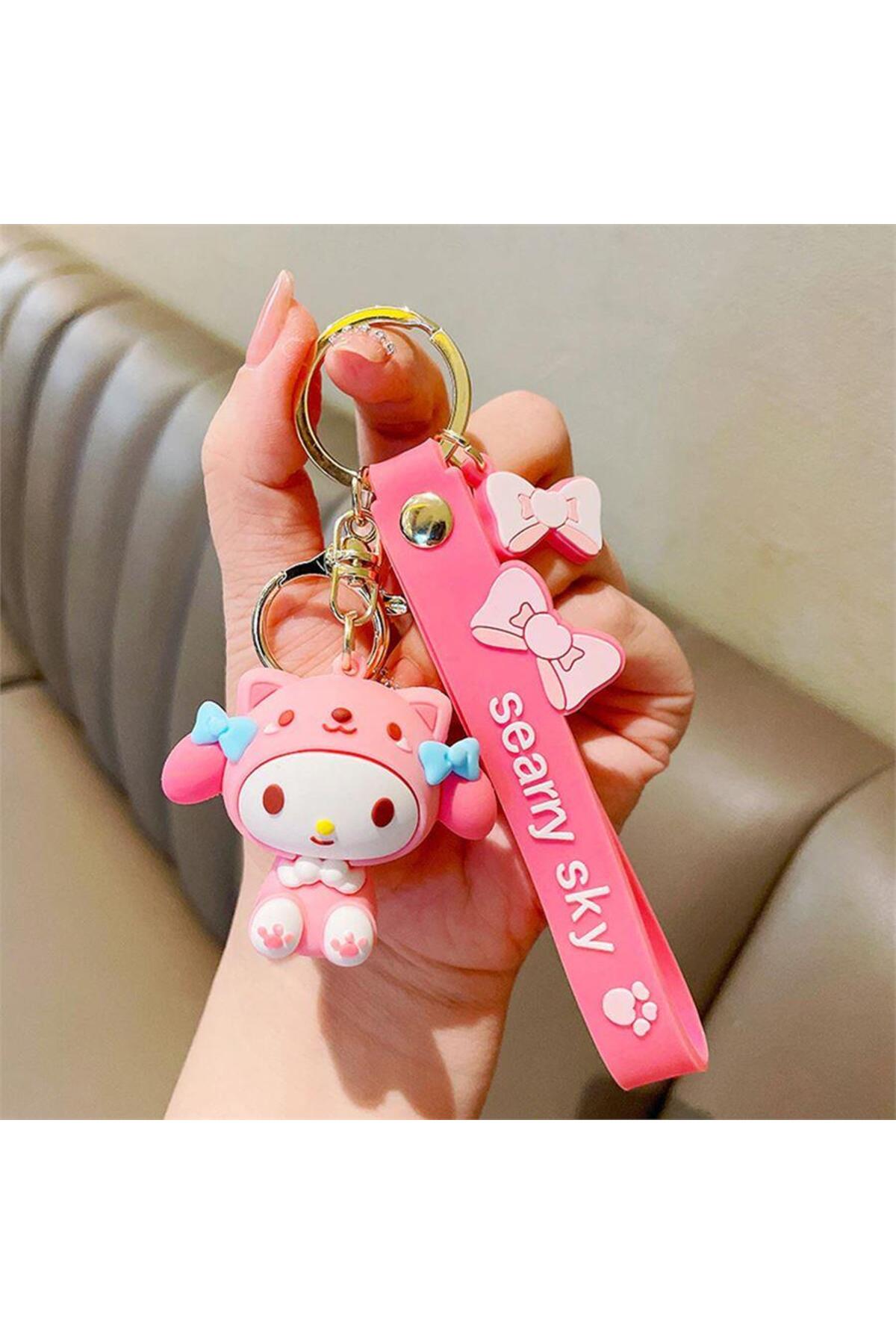 Köstebek Sanrio - Kuromi My Melody Silikon Anahtarlık - Fiyatı