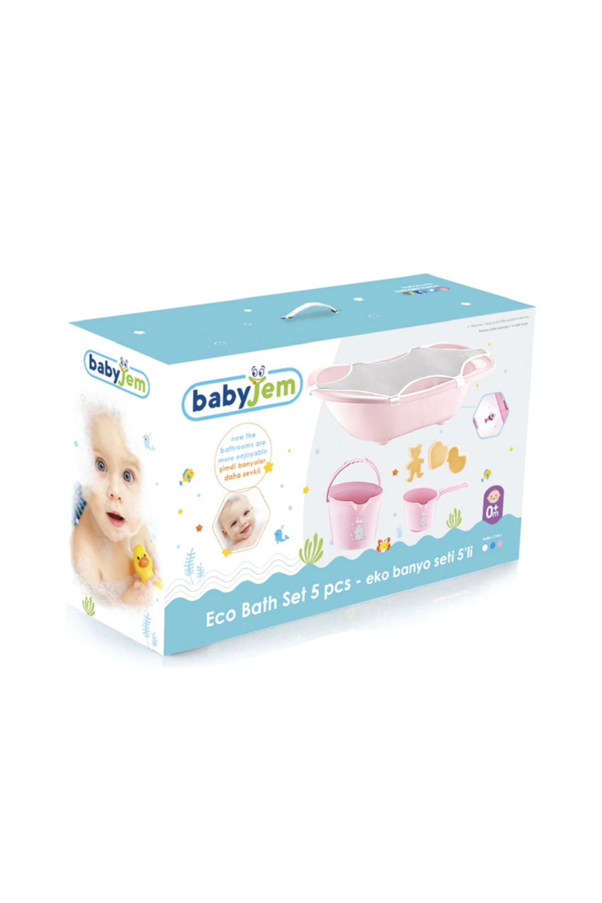 Babyjem Pembe Bebek Banyo Küvet Seti 5 Parça 439 fotoğrafı 6 (önizleme)