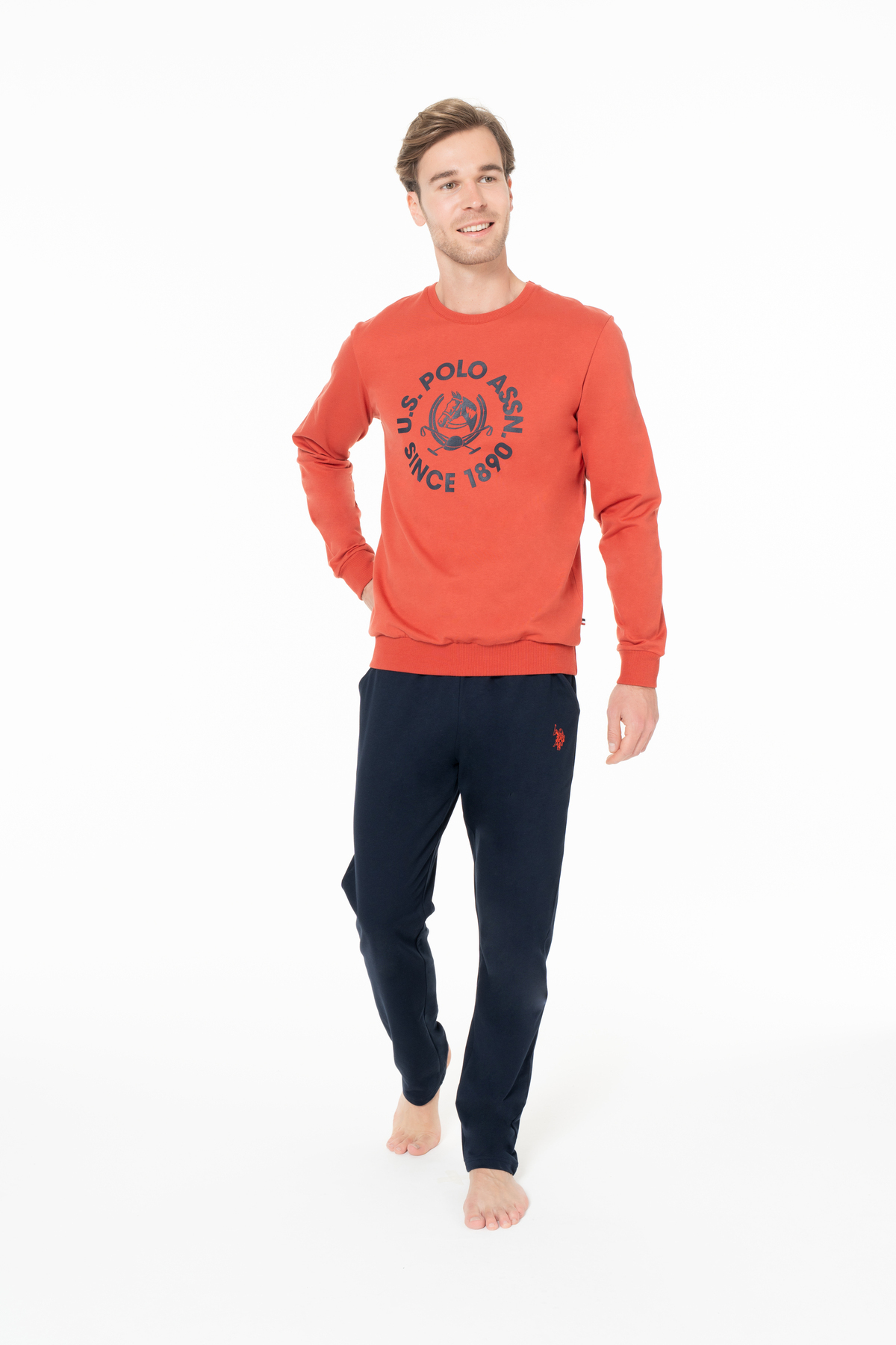 یو اس پولو لباس خانگی مردانه تراکوتای U.S. Polo Assn.