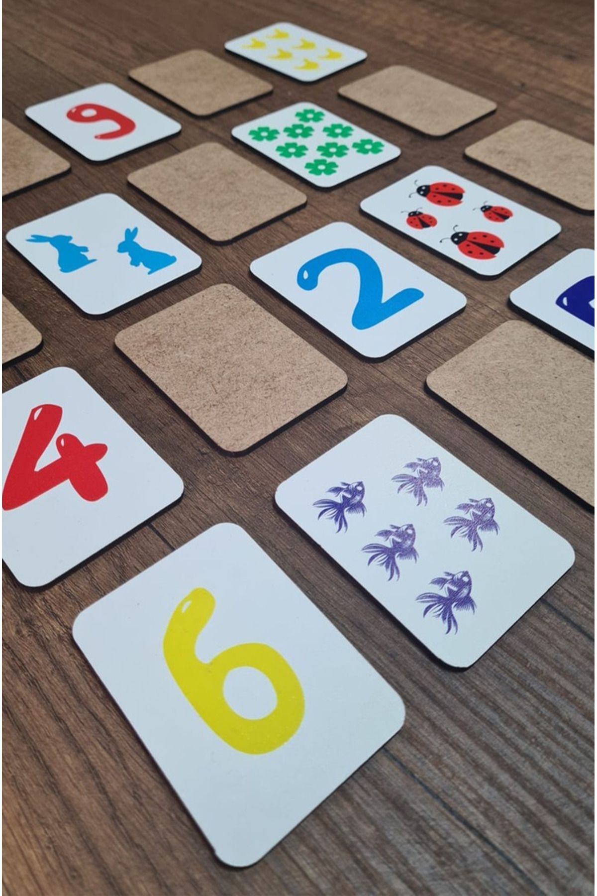 kutuTR 20 Parça Sayılar ile Eşdeğeri Bulma Hafıza ve Zeka Kartları Eşleştirme Oyunu 003 fotoğrafı 3 (önizleme)