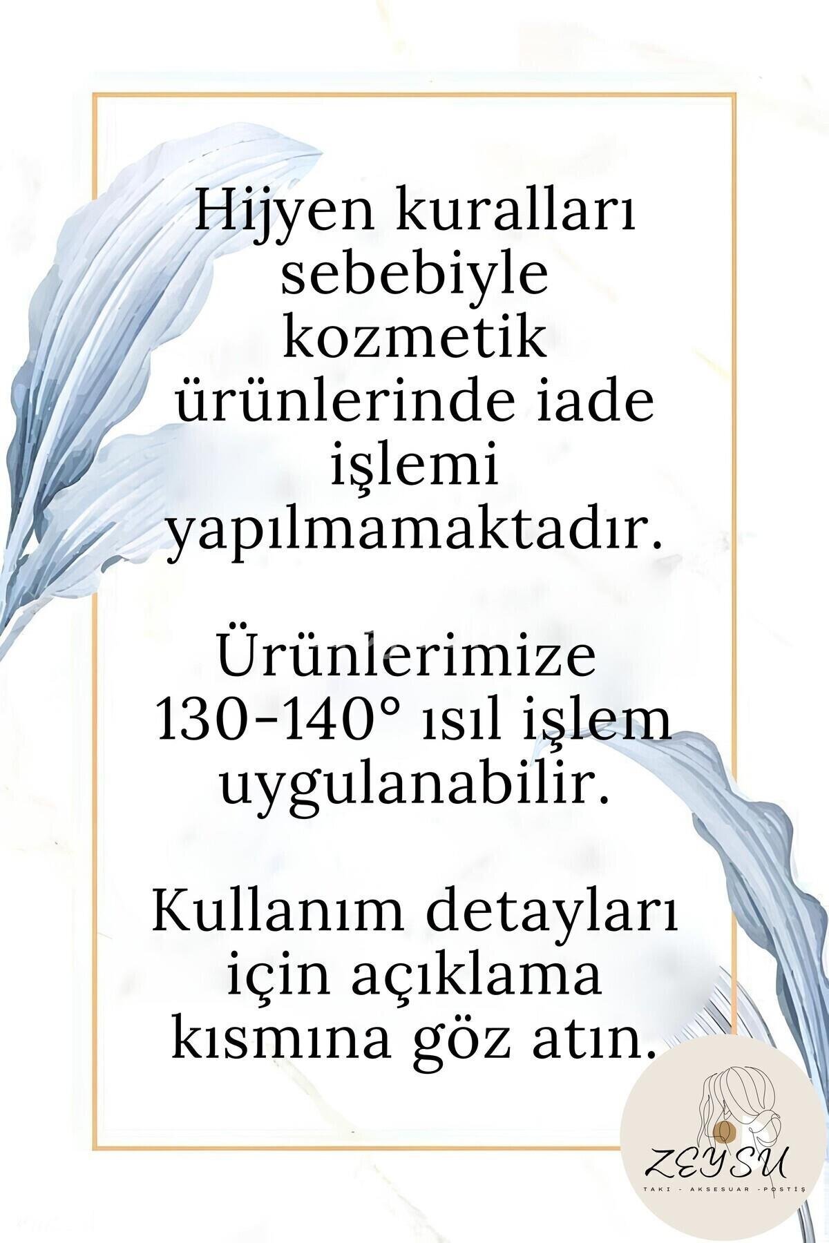 Zeysum 3 lü Set - Doğal Siyah Yarımay Düz Saç ve Yanlar Çıtçıtlı Postiş 60 Cm 150 gr Isıya Dayanıklı görsel 7