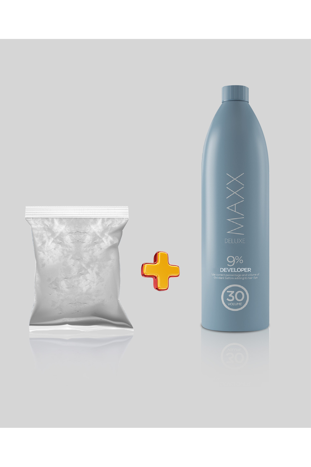 MAXX DELUXE 2'li Paket Oryal Gri 500 gr - Oksidan 1000 ml 30V