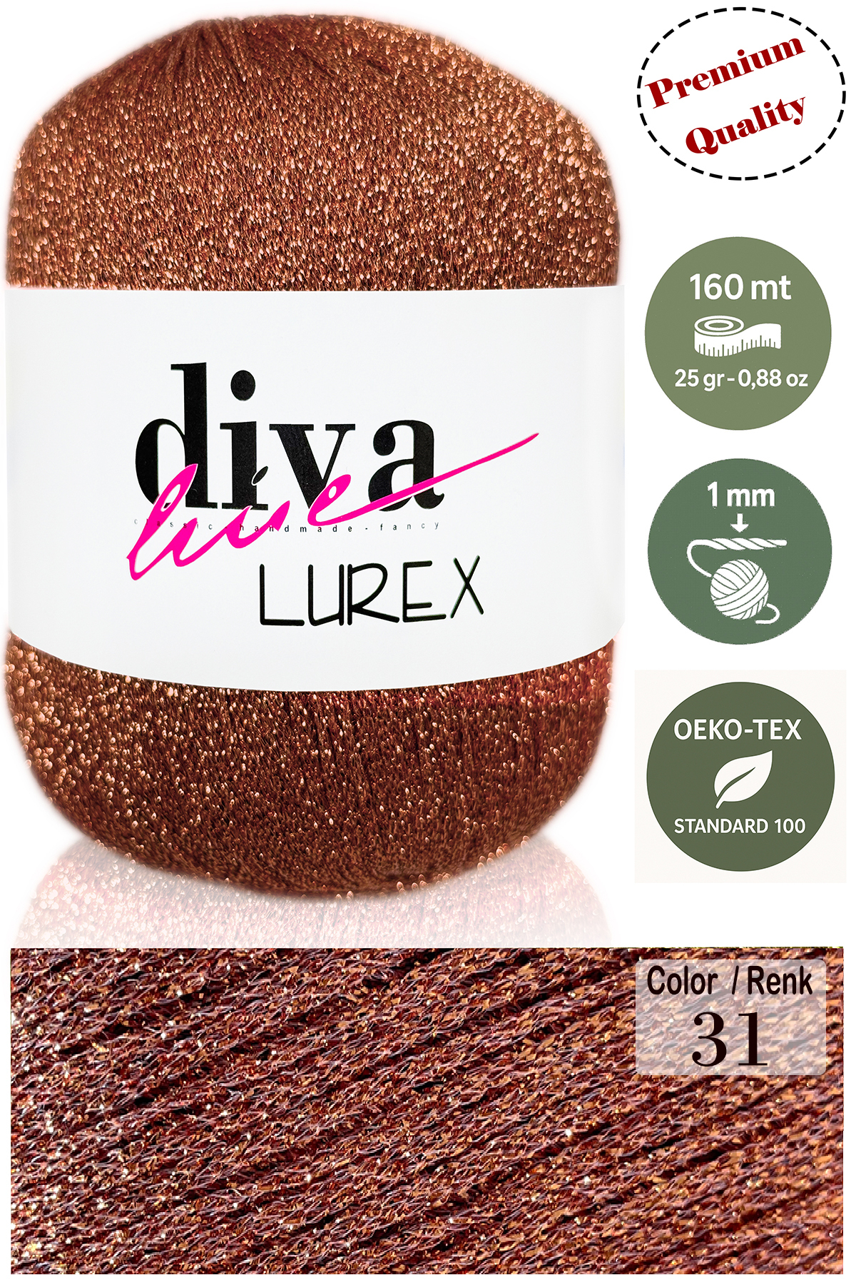 Diva Lurex 31 Cinnamon