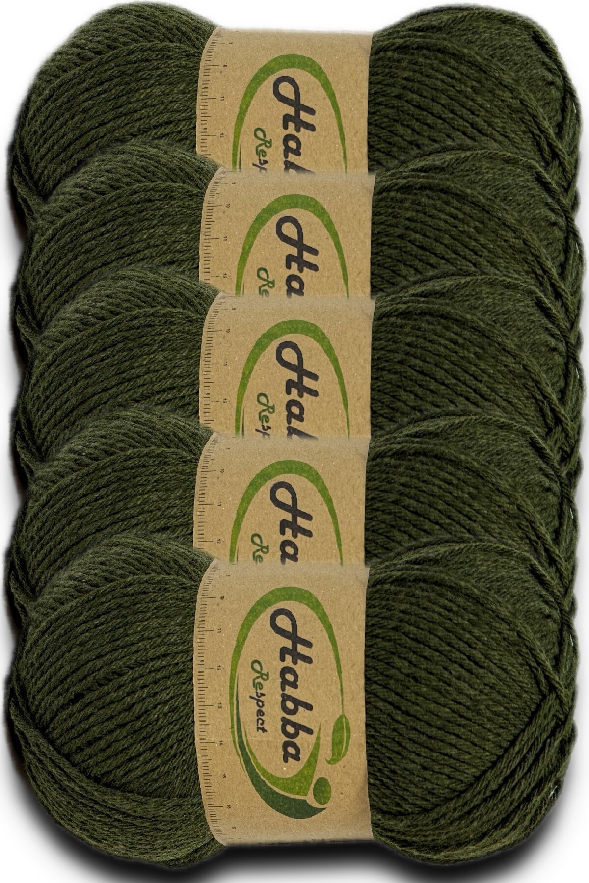 Habba Acrylic 5-Piece Pkt-1402-Khaki-Export Surplus Economic Ruffle Yarn