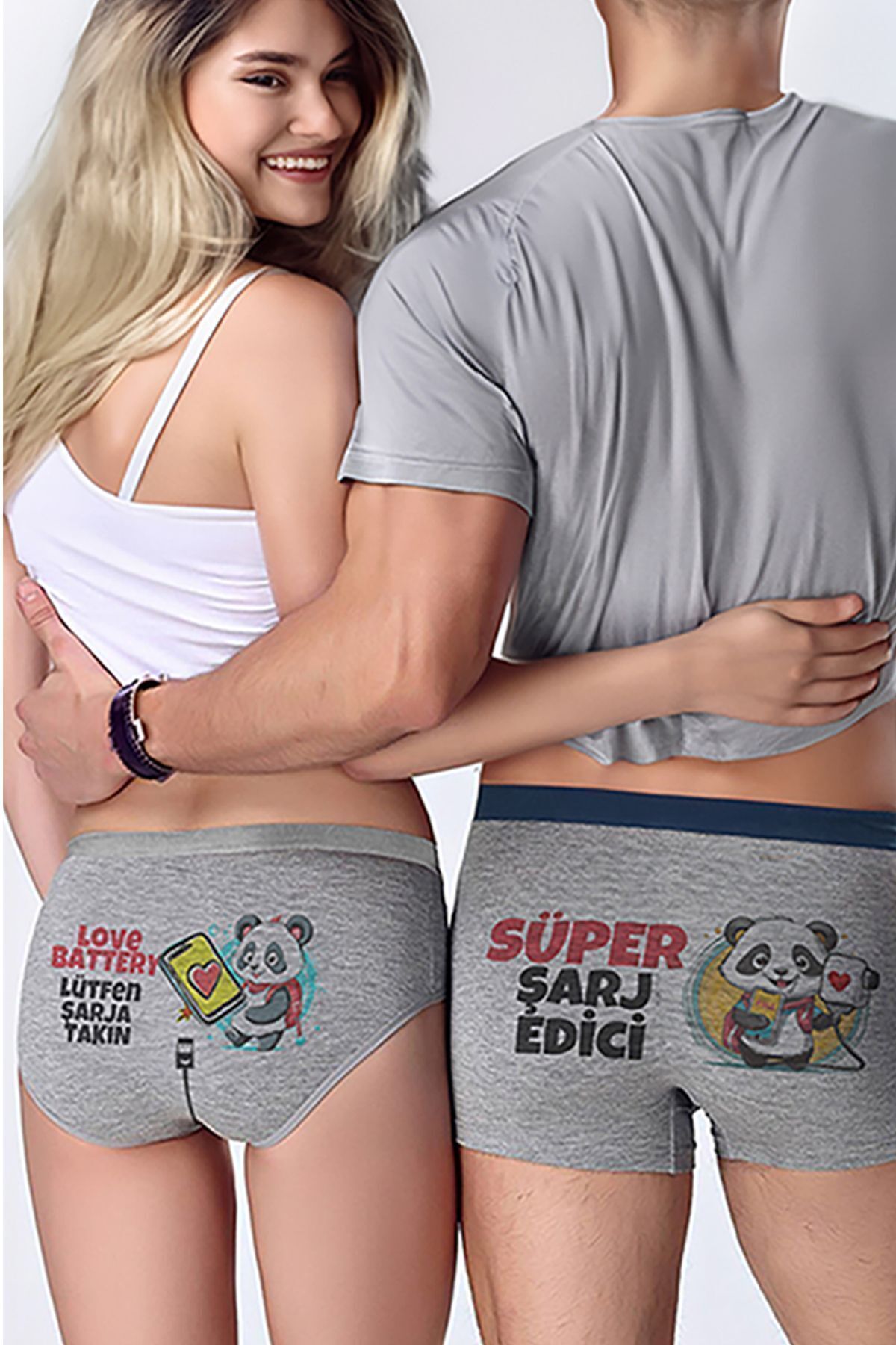 modacix Sevgiliye Hediye Süper Şarjedici 2li Sevgili Kombinleri,iç Giyim Baksır, Doğum Günü,sevgililer Günü