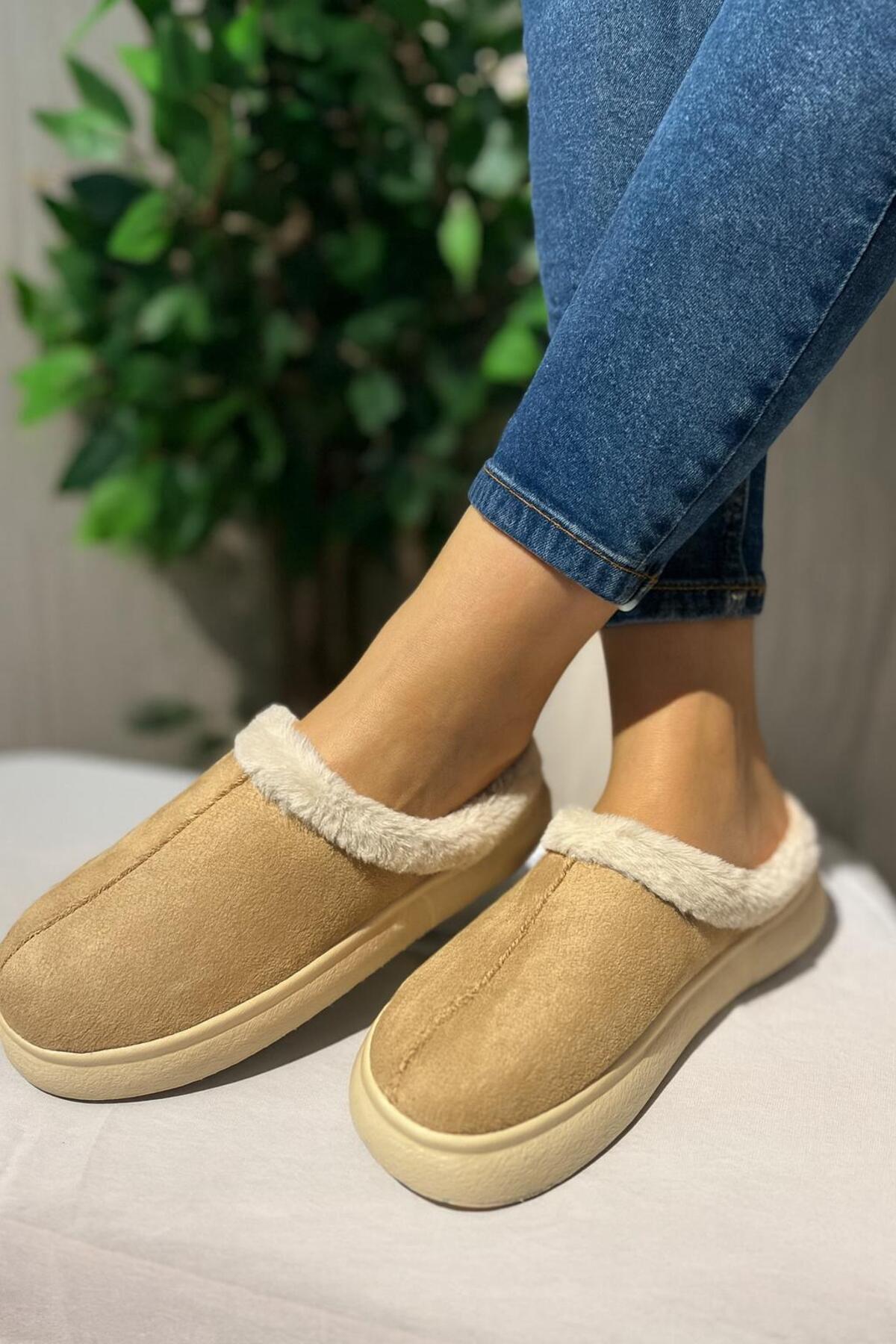  دمپایی خانگی زمستانی با آستر خزدار