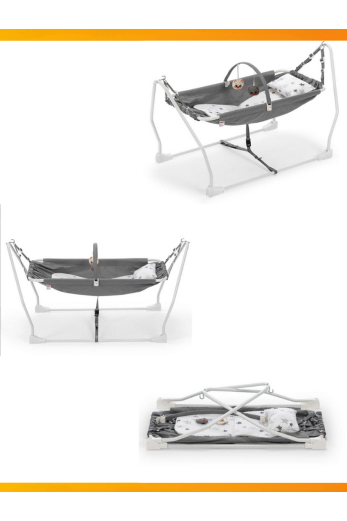 modabebekler 33 Parça Bebek Çeyiz Seti | Bebek Arabası Park beşik Mama Sandalyesi Hamak beşik Yürüteç Anne Çanta fotoğrafı 7 (önizleme)