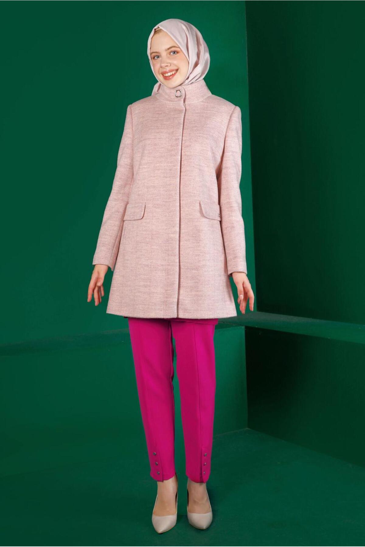 آلوینا کت یقه ایستاده جیب‌دار ۹۰۳۱۰