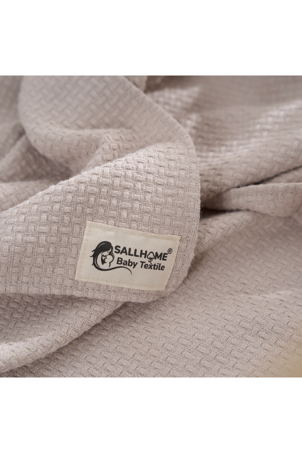 SALLHOMEE Krem Fırfırlı Dantel Detaylı Pike Takımı fotoğrafı 5 (önizleme)