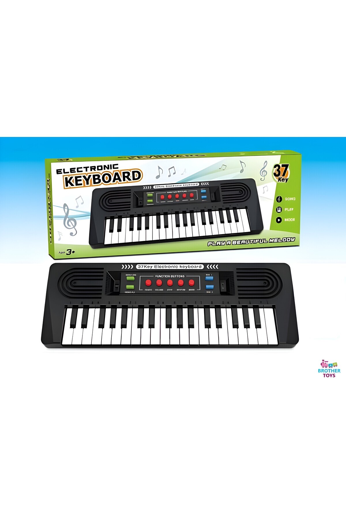 Brother Toys Oyuncak 37 Tuşlu Karaoke Org Çocuk Piyano Org 36 Cm.