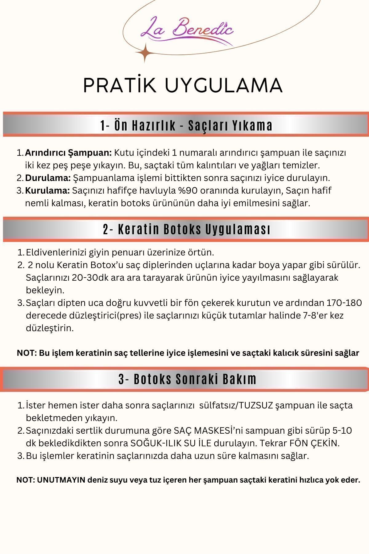 4 Aşamalı Keratin Botox Hızlı Düzleştirici & Bakım Brezilya Fönü Jel Set (AÇIK RENKLİ SAÇLAR IÇİN) — 423001-T — تصویر 4 از 7