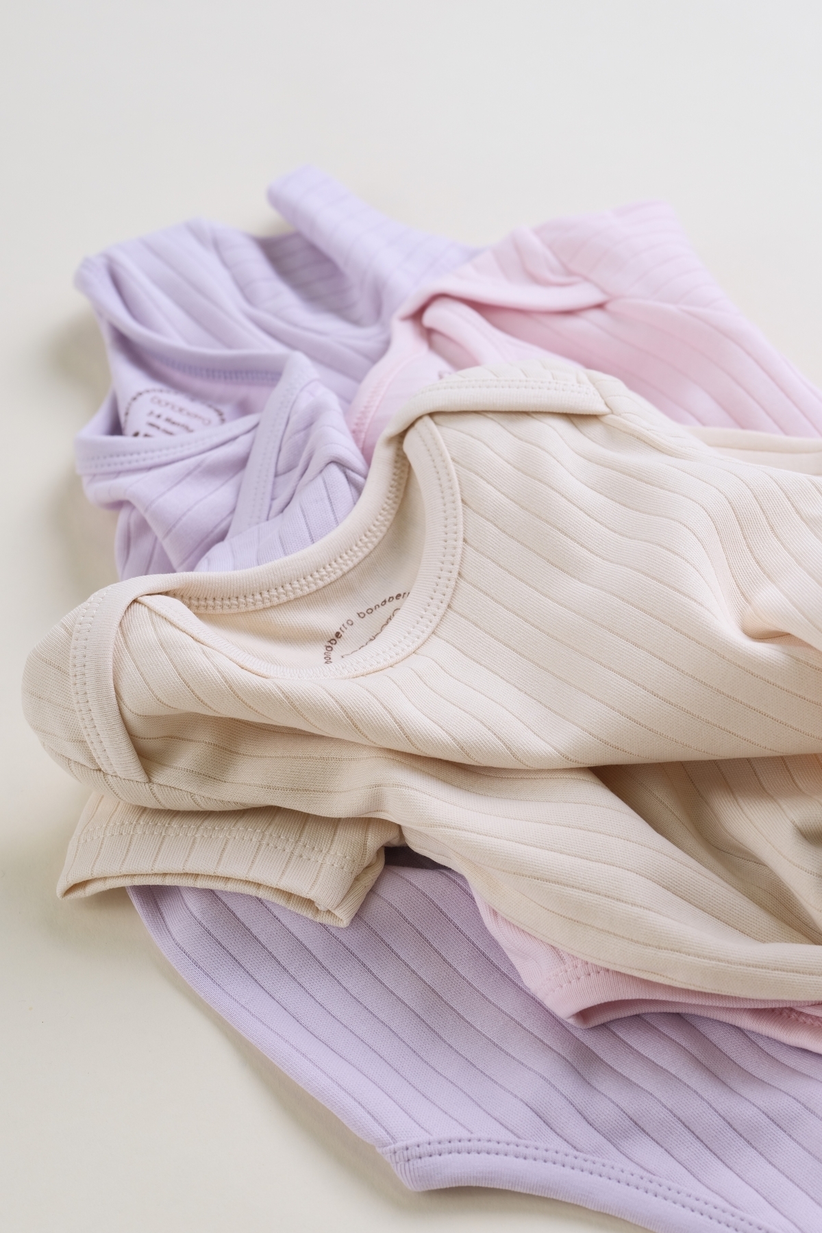 Bondberro 3'lü Set %100 Pamuk Kaşkorse Bebek Ve Çocuk Zarf Yaka Zıbın & Body fotoğrafı 4 (önizleme)