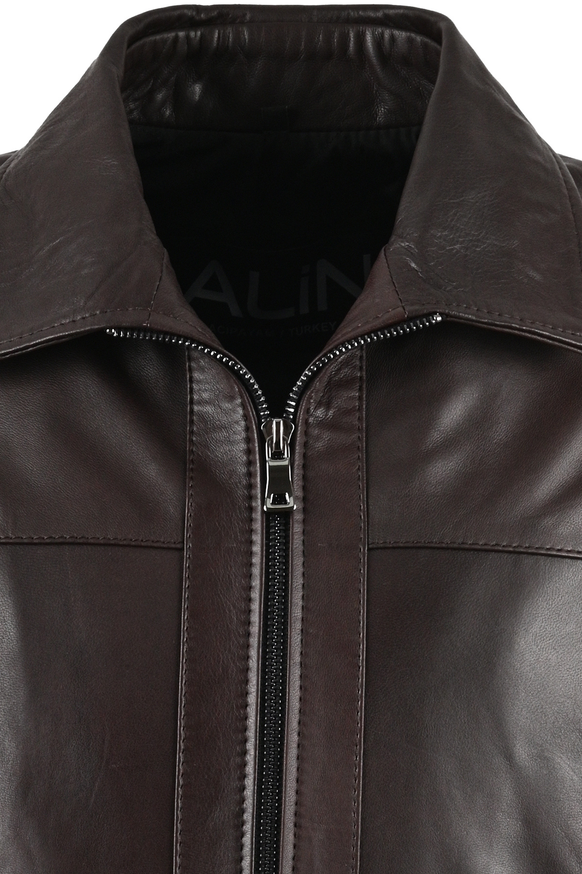 ALİN  Leo Hakiki Deri Erkek Casual Kahve Hakiki Deri Mont Beden Ölçüleri Görselde - Görsel 5