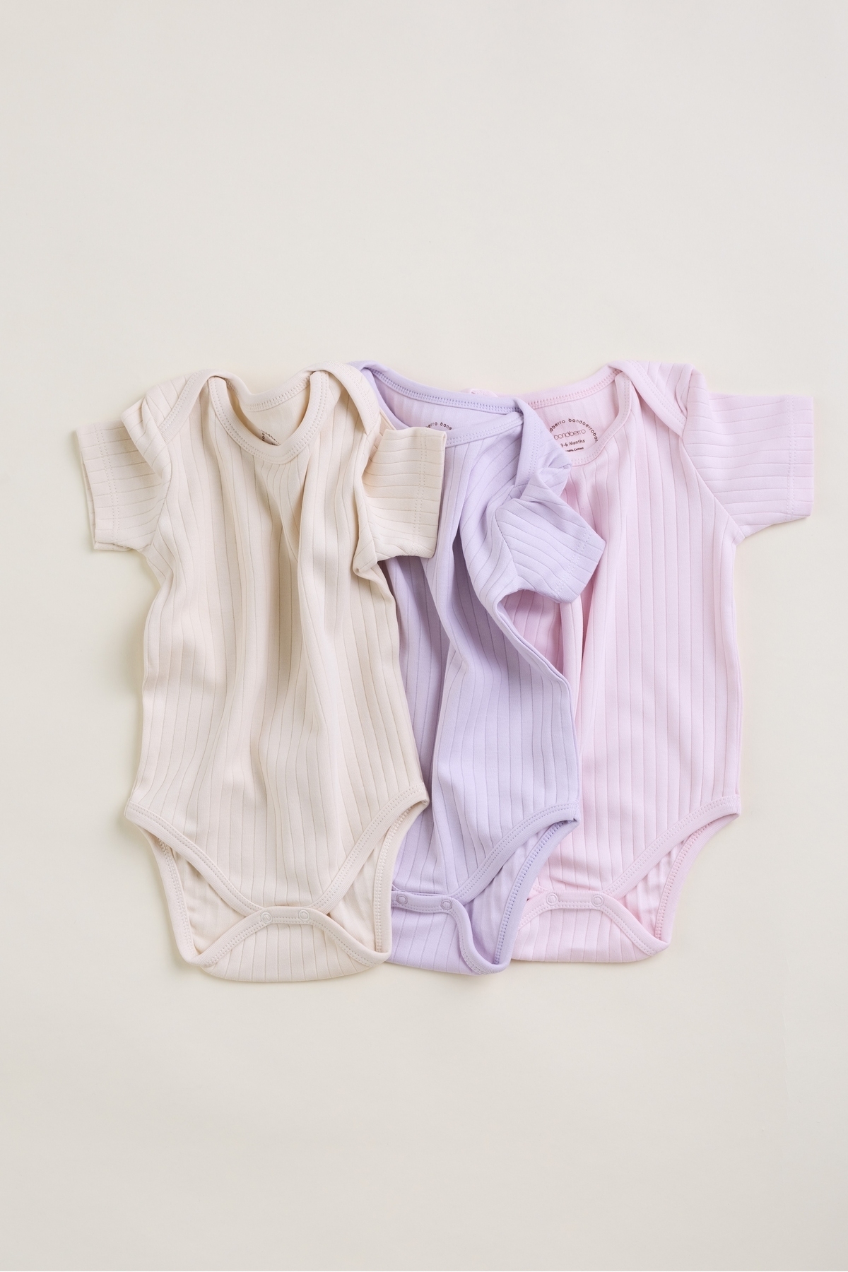 Bondberro 3'lü Set %100 Pamuk Kaşkorse Bebek Ve Çocuk Zarf Yaka Zıbın & Body fotoğrafı 2 (önizleme)