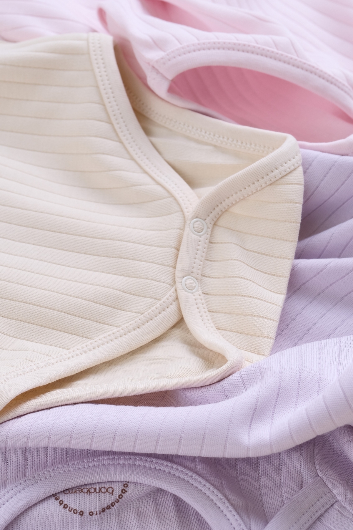 Bondberro 3'lü Set %100 Pamuk Kaşkorse Bebek Ve Çocuk Zarf Yaka Zıbın & Body fotoğrafı 5 (önizleme)