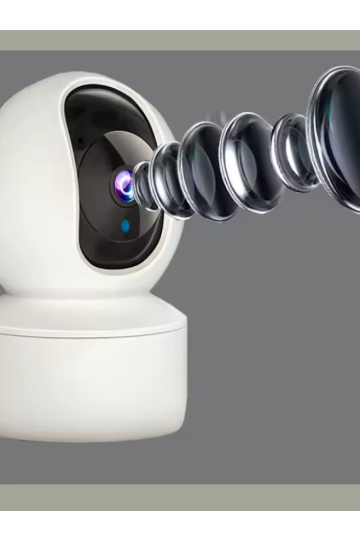 tosbai Bebek Izleme Kamerası, Sesli 360 Derece Güvenlik Bebek Telsizi Hareket Algılama 32 Gb Hafıze Kartı fotoğrafı 6 (önizleme)