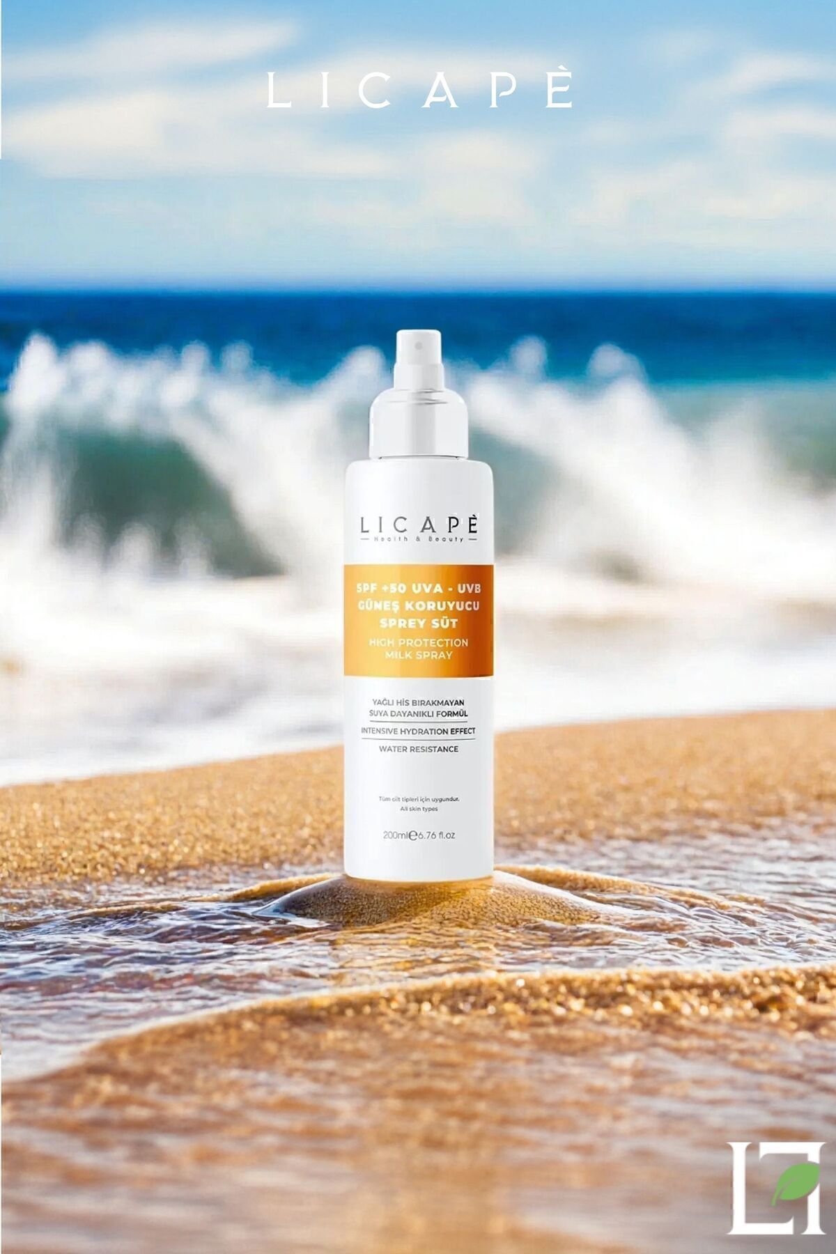 Spf 50 Faktör Uva - Uvb Güneş Koruyucu Sprey Süt 200ml — 2254591 — تصویر 5 از 8