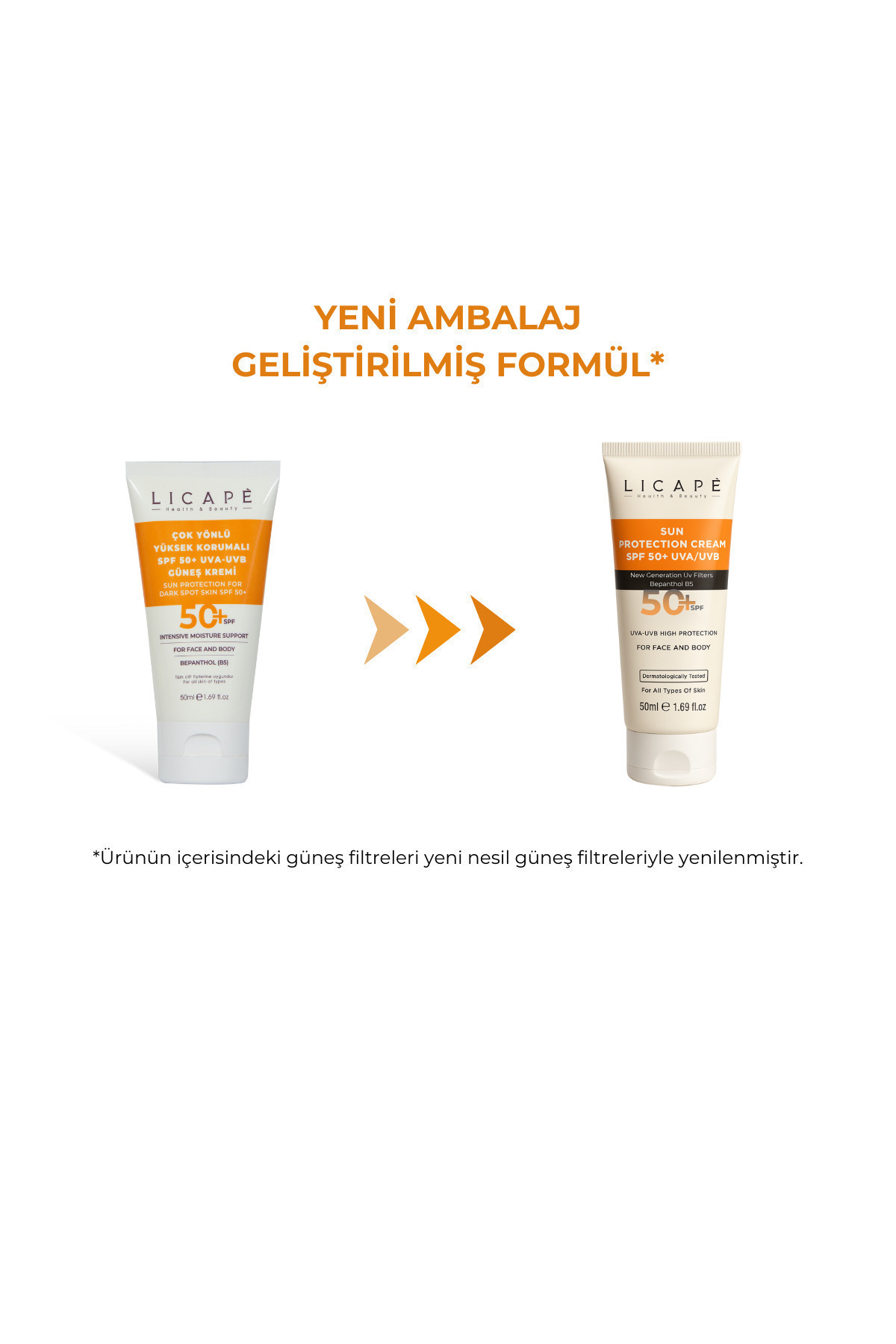 Çok Yönlü Yüksek Korumalı Spf +50 Faktör Uva - Uvb Güneş Kremi 50 ml — 22544822 — تصویر 3 از 6