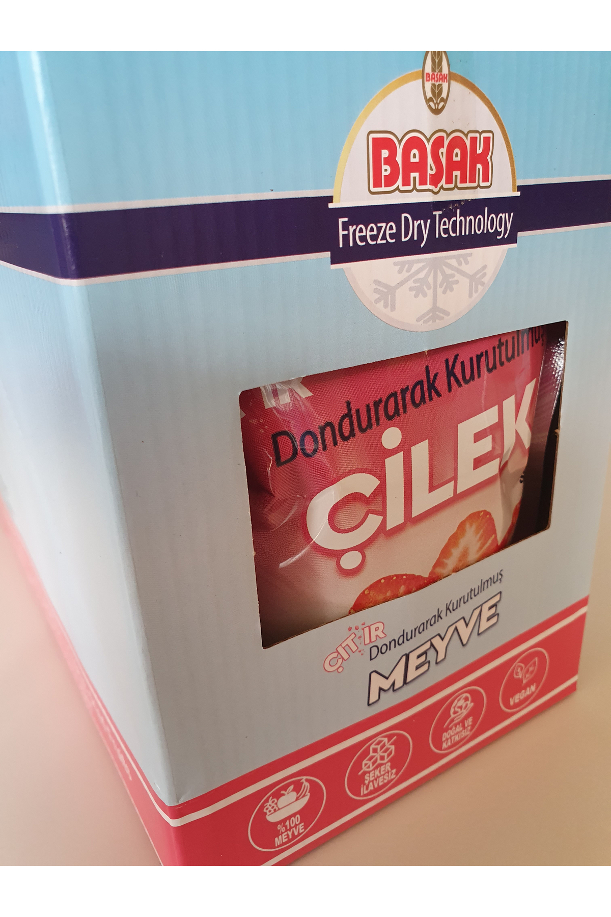 BAŞAK - FREEZE DRİED-DONDURARAK KURUTULMUŞ ÇİLEK 18 gr. X 6 Adet