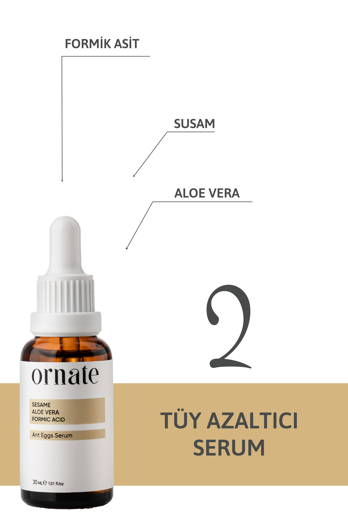 Karınca Yumurtası Yağlı İntim Bölgesi için Tüy Azaltıcı ve Aydınlatıcı 2’li Tüy Bakım Seti — tserum2 — تصویر 3 از 3