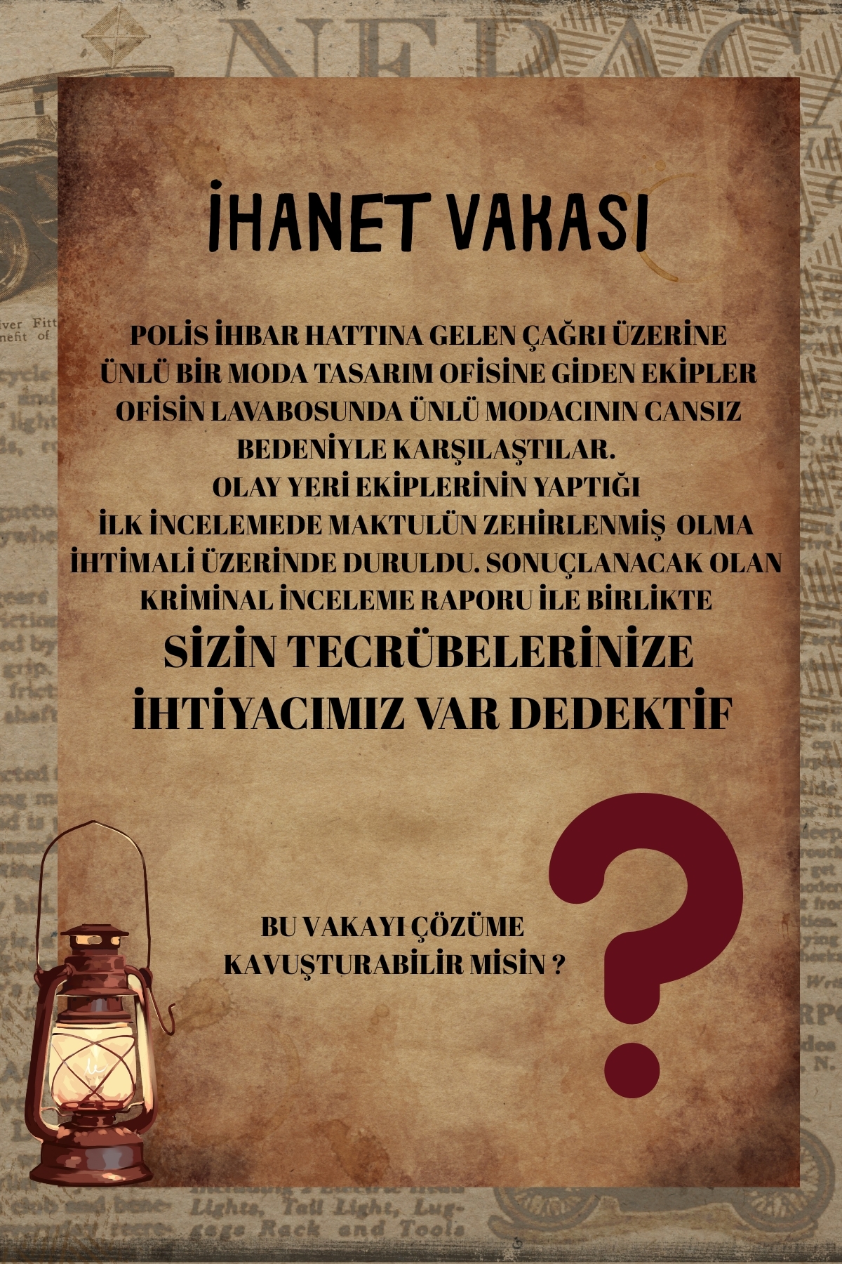 DEDEKTİFOLL Dedektif Oyunu, Dava Çözme, Katili Bulma 3'lü Set fotoğrafı 4 (önizleme)