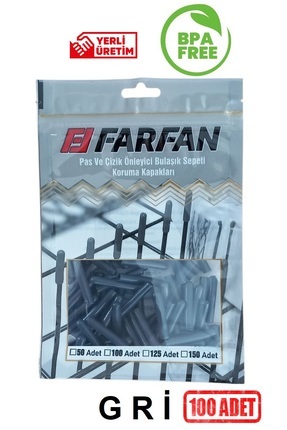 farfan 100 Adet Gri | Bulaşık Makinesi Sepet Ucu Kapak | Pas ve Küf Önleyici ...