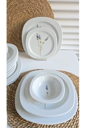 Kütahya Porselen Lavanta 24 Parça Yemek Takımı 6 Kişilik