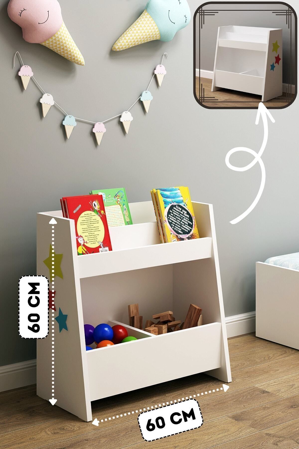Genel Markalar Pikas Montessori Çok Amaçlı Kitaplık 30 Cm Beyaz Suntalam Klasik 60 Cm fotoğrafı 2 (önizleme)