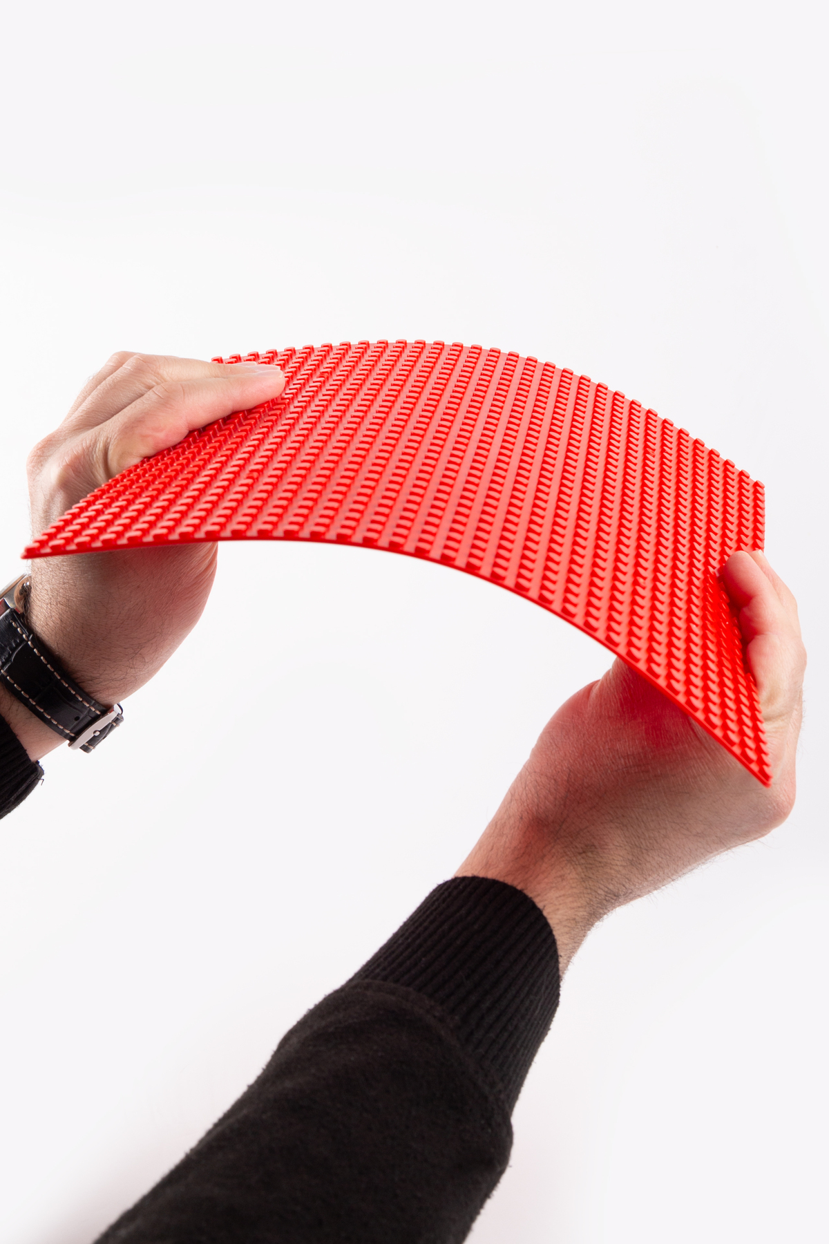 11030 کتان کلاسیک قرمز چروک - ابعاد ۲۵×۲۵ سانتی‌متر