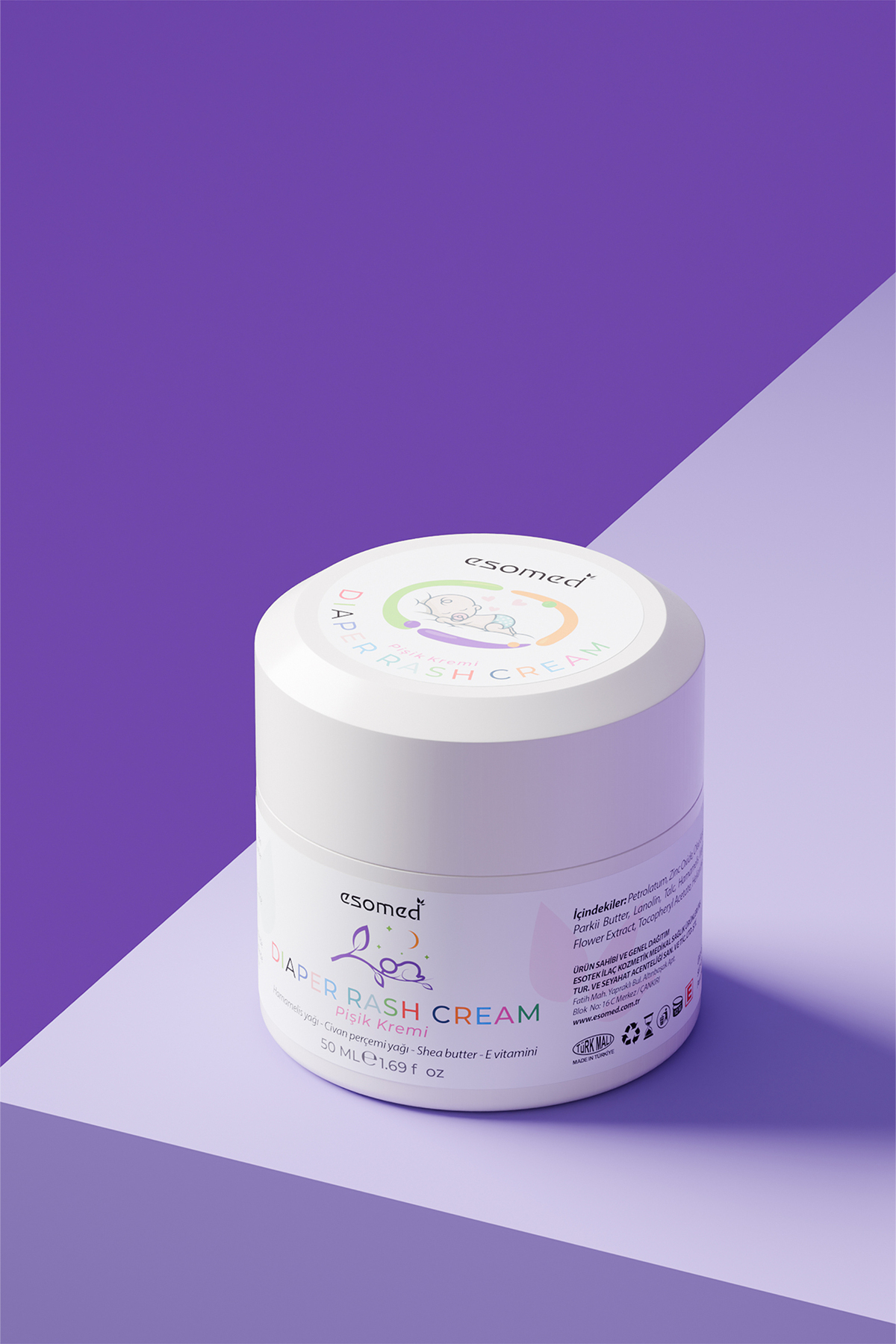 Esomed Bebek Pişik Önleyici Krem 50 ml – %15 Çinko Oksitli, Bitkisel Nemlendirici ve Koruyucu fotoğrafı 3 (önizleme)