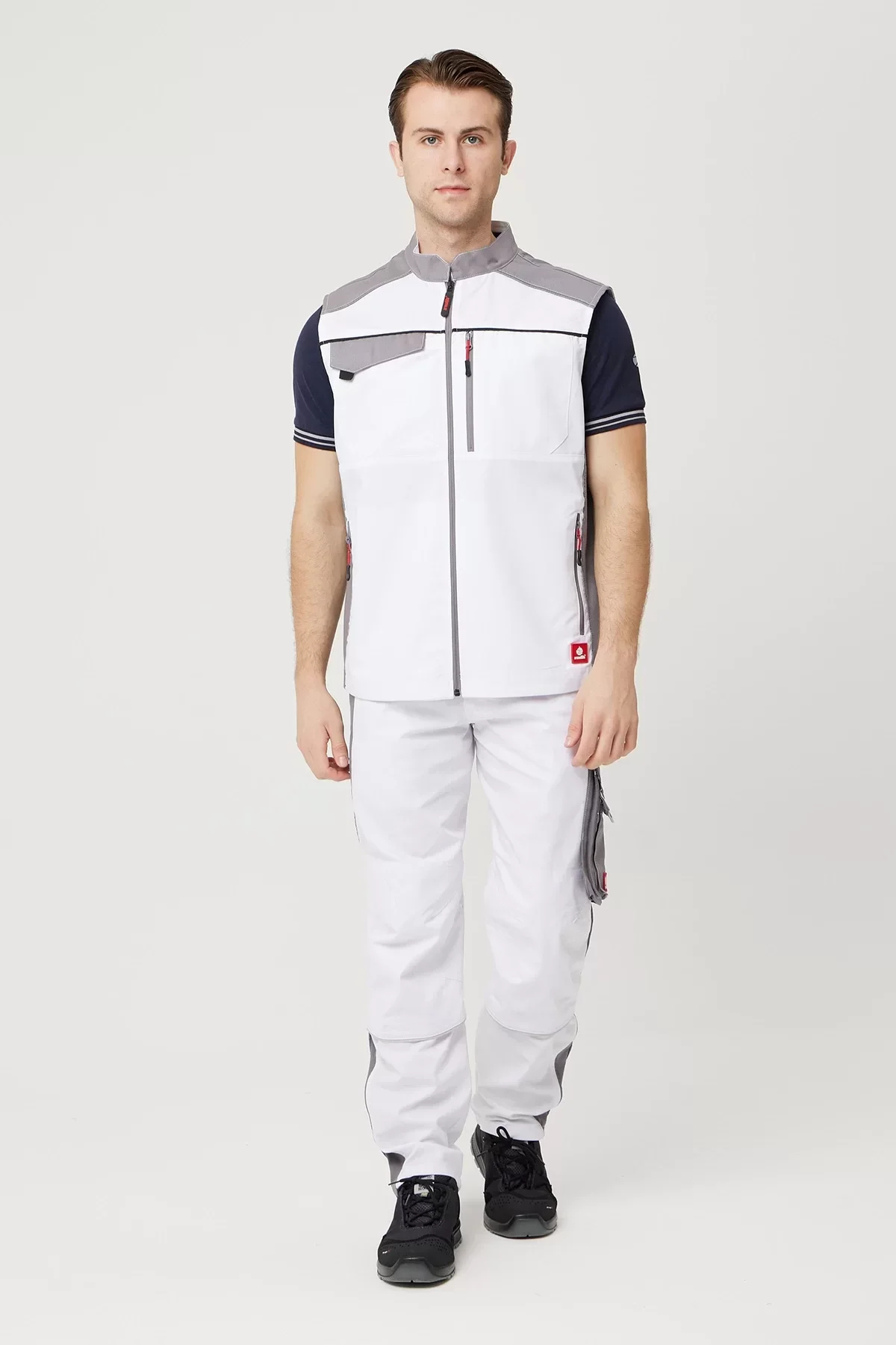 Yazlık İş Yeleği Polyester Gabardin Allium Outdoor Yelek Hafif Nefes Alabilir Fonksiyonel Cepli