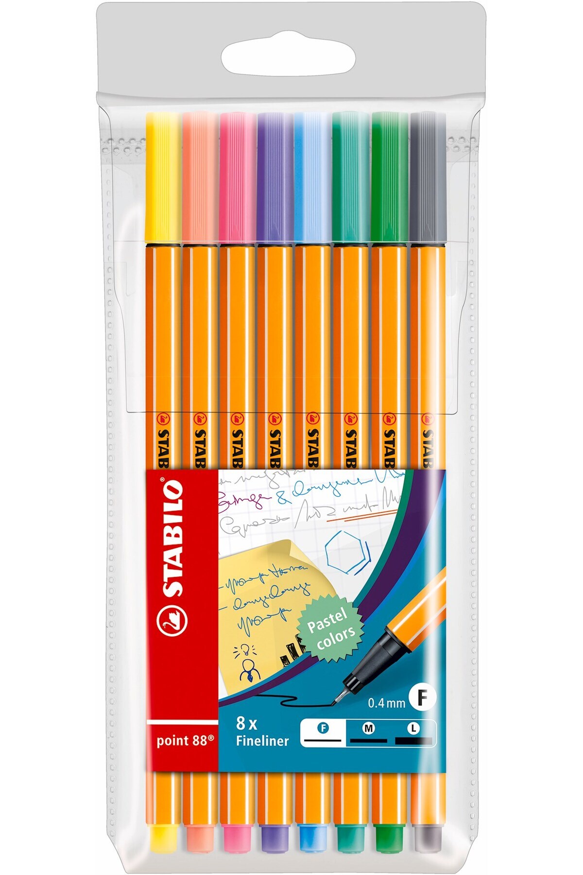 Stabilo Point 88 Keçe Uçlu Kalem Pastel 8 Renk