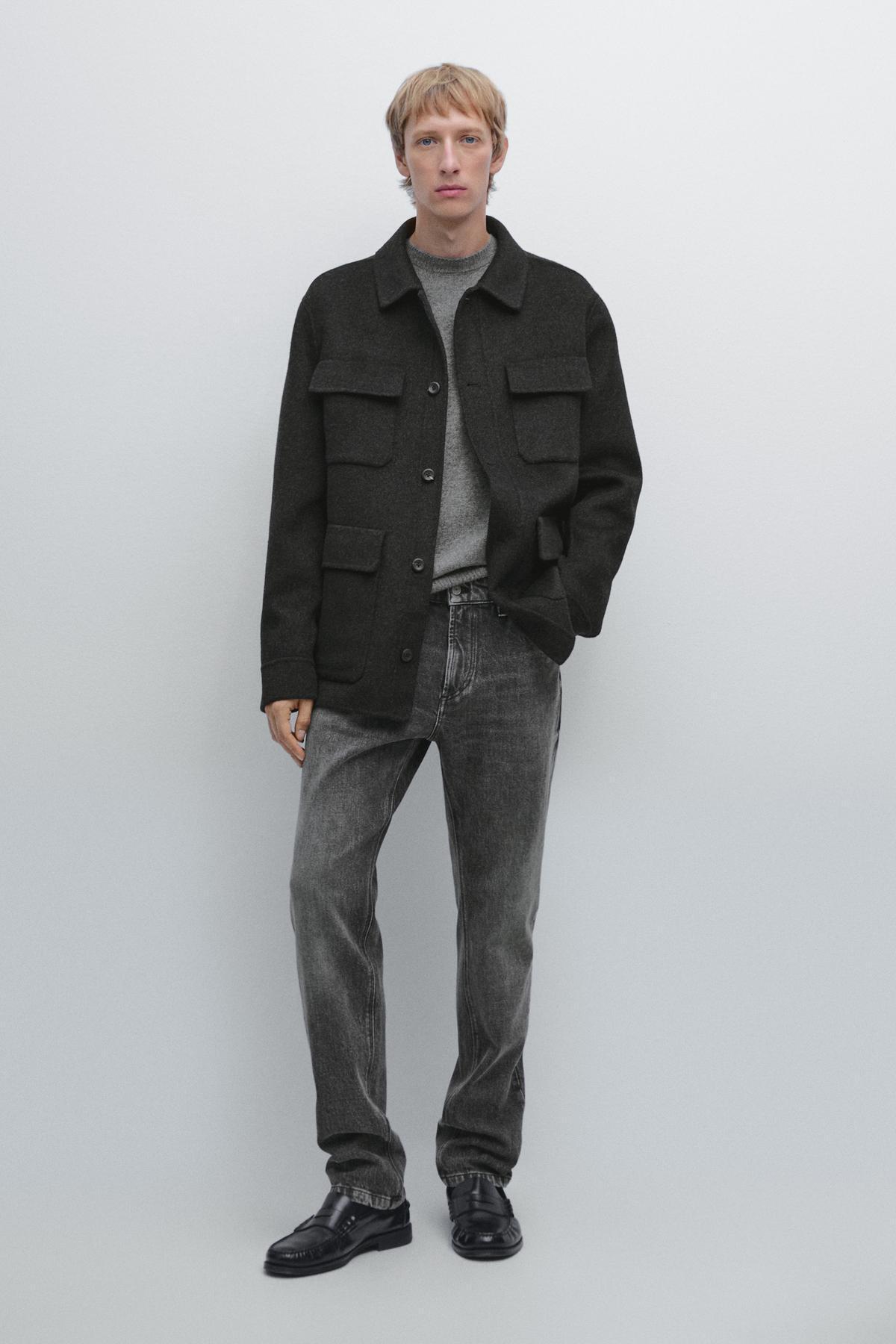 ماسیمو دوتی ژاکت پشمی با جیب ماسیمو دوتی ژاکت پشمی با جیب