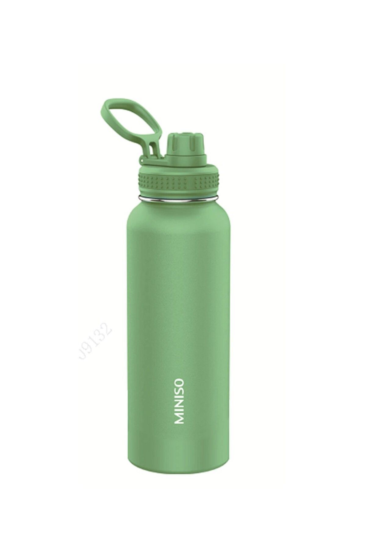 Miniso Klasik Tasarım Tutacaklı Suluk Sızdırmaz Kapaklı Çelik Su Kabı (1400ML) - Yeşil fotoğrafı 2 (önizleme)